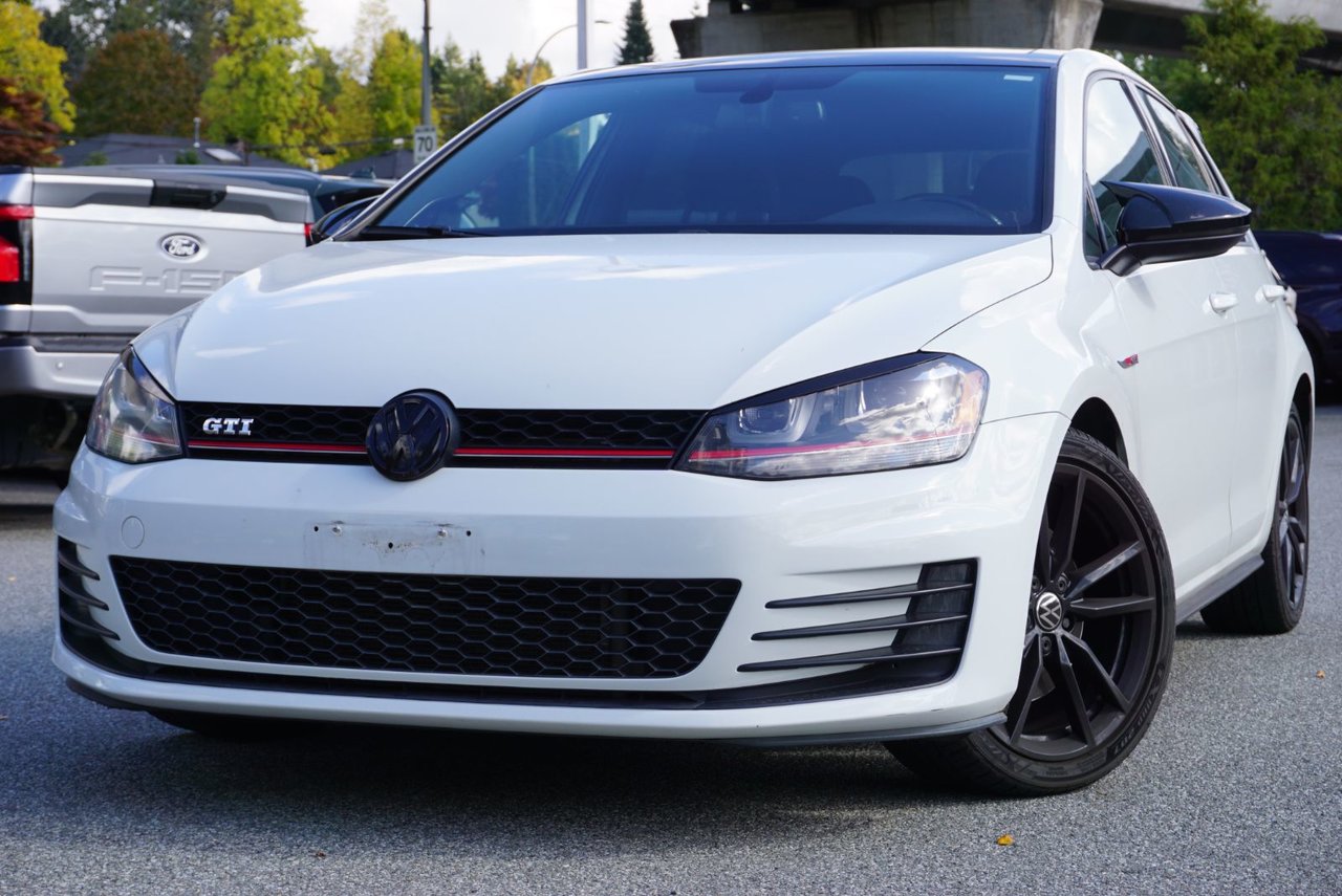PURE WHITE 2016 Volkswagen Golf GTI Hatchback Front-Wheel Drive 6-Speed Manual