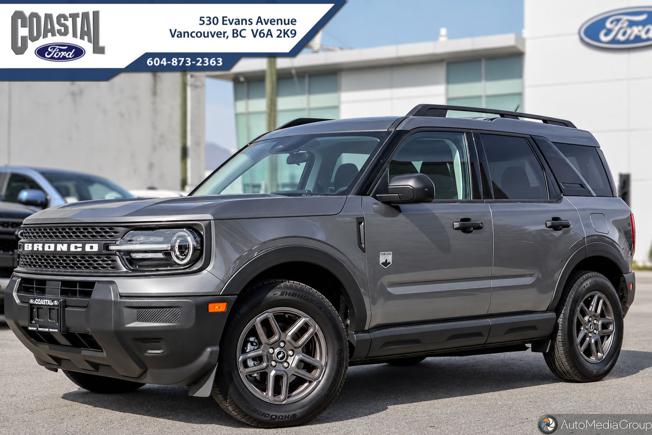 Gray (CARBONIZED GREY METALLIC) 2025 Ford Bronco Sport SUV / Crossover All-Wheel Drive 8-Speed Automatic
