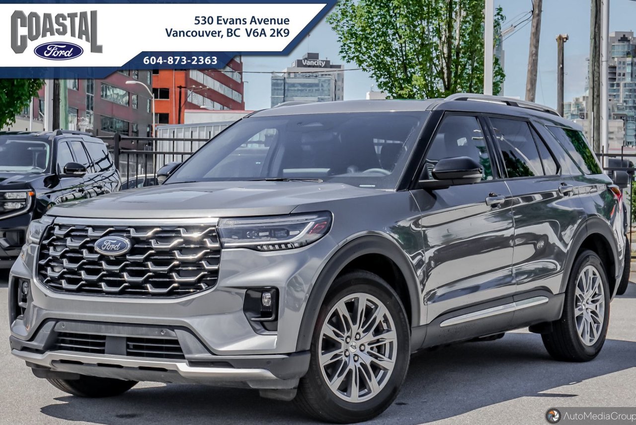 Gray (CARBONIZED GREY METALLIC) 2026 Ford Explorer Platinum AWD SUV / Crossover All-Wheel Drive Automatic