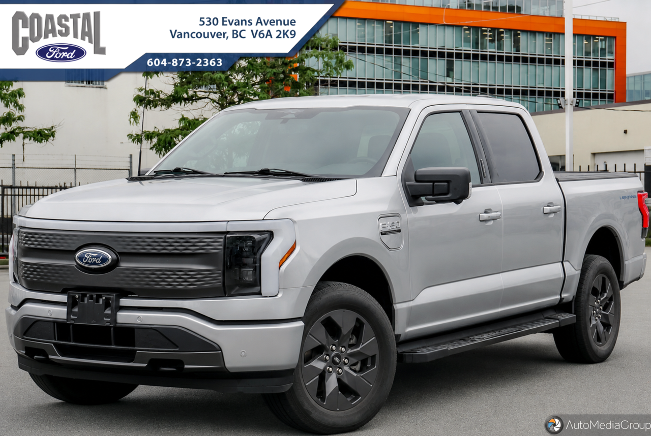 ICONIC SILVER METALLIC 2023 Ford F-150 Lightning Pickup Truck All-Wheel Drive Automatic