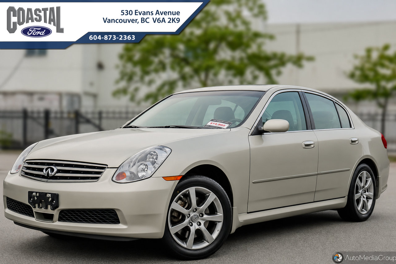 Gold 2006 INFINITI G35 Sedan All-Wheel Drive 5-Speed Automatic Overdrive