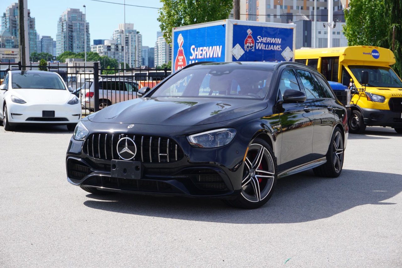 Black 2021 Mercedes-Benz E-Class AMG E 63 S Wagon 4MATIC Wagon All-Wheel Drive 9-Speed Automatic