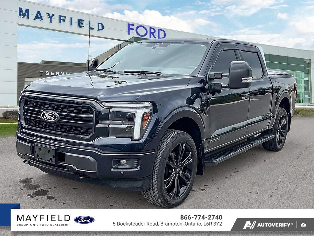 Antimatter Blue Metallic 2025 Ford F-150 Lariat SuperCrew 4WD Pickup Truck Four-Wheel Drive Automatic