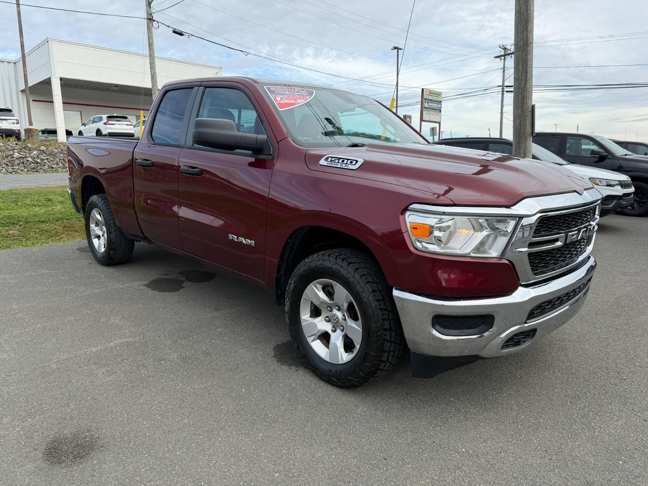 Red 2020 RAM 1500 Pickup Truck Four-Wheel Drive Automatic
