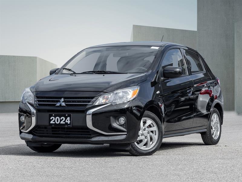 Black 2024 Mitsubishi Mirage Hatchback Front-Wheel Drive Automatic