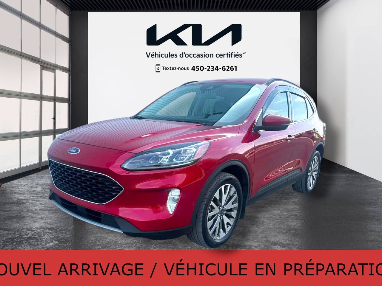 Rapid Red Metallic Tinted Clearcoat 2020 Ford Escape Hybrid Titanium AWD SUV / Crossover All-Wheel Drive Automatic