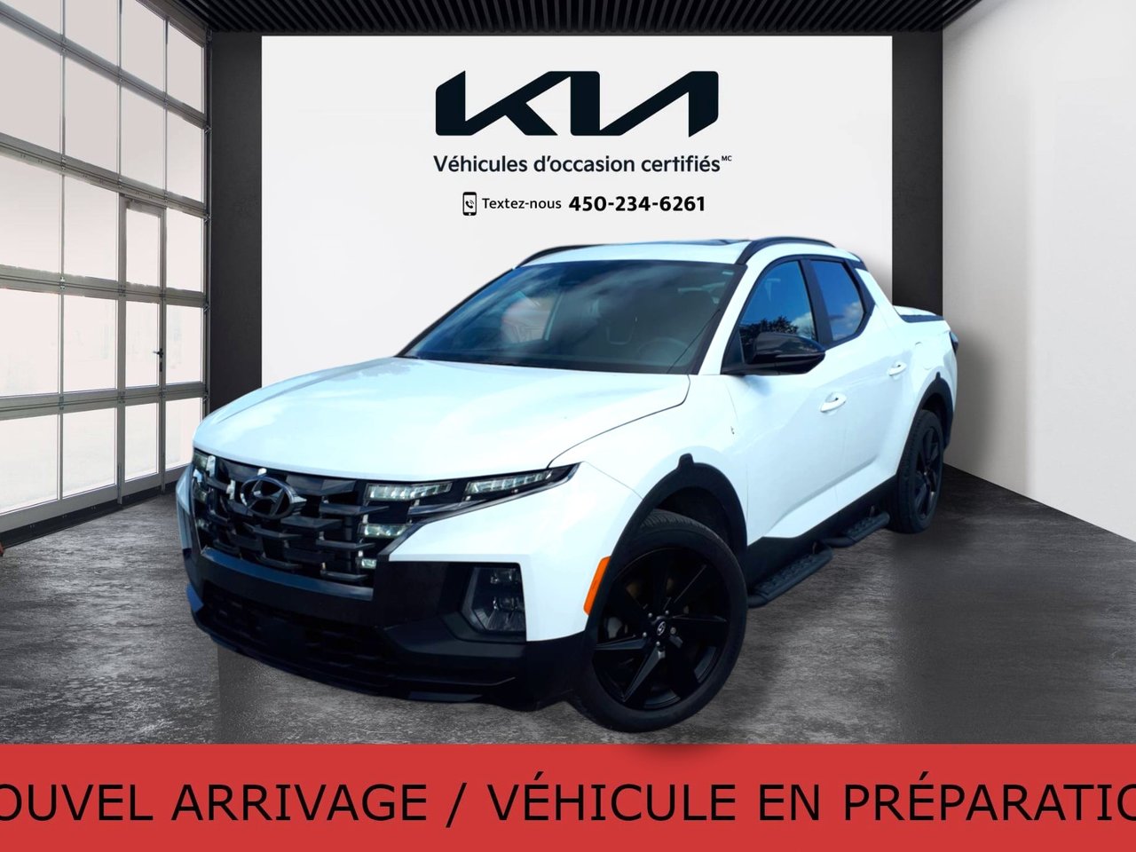 Atlas White 2024 Hyundai Santa Cruz Pickup Truck Automatic