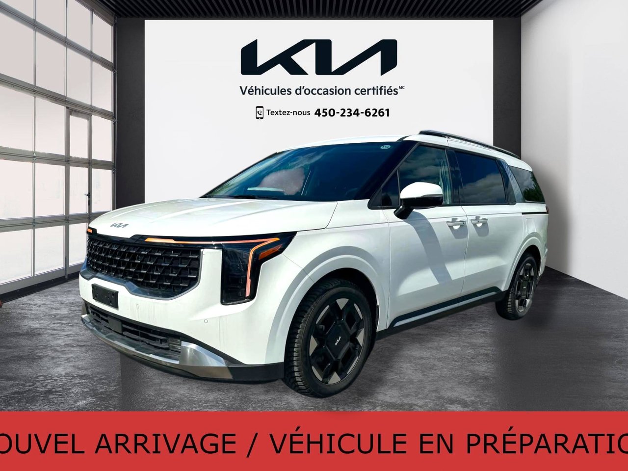 Snow White Pearl 2026 Kia Carnival Hybrid Minivan Front-Wheel Drive Automatic