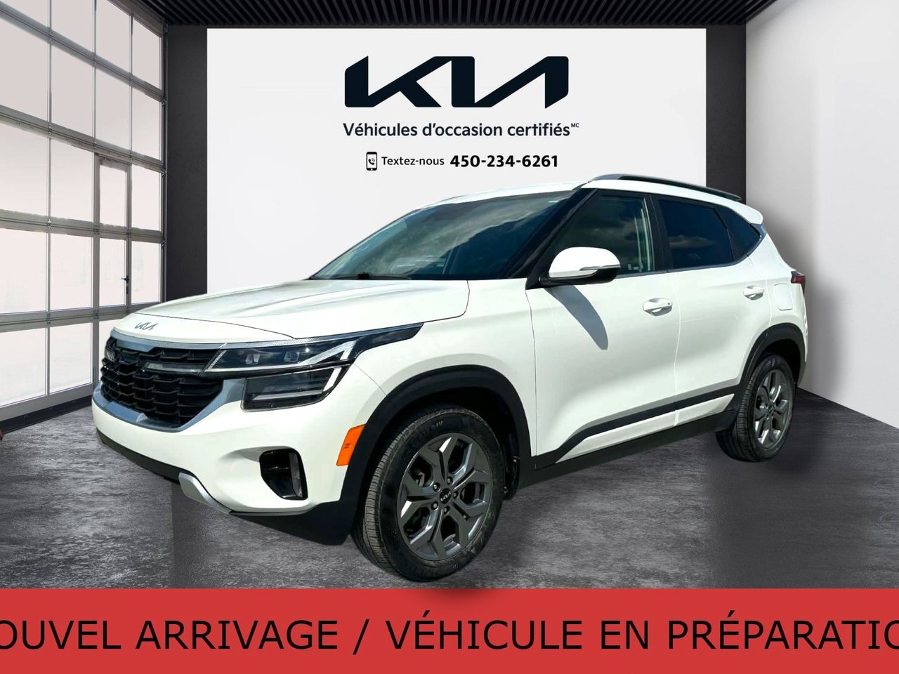 Snow White Pearl 2024 Kia Seltos SUV / Crossover All-Wheel Drive Automatic