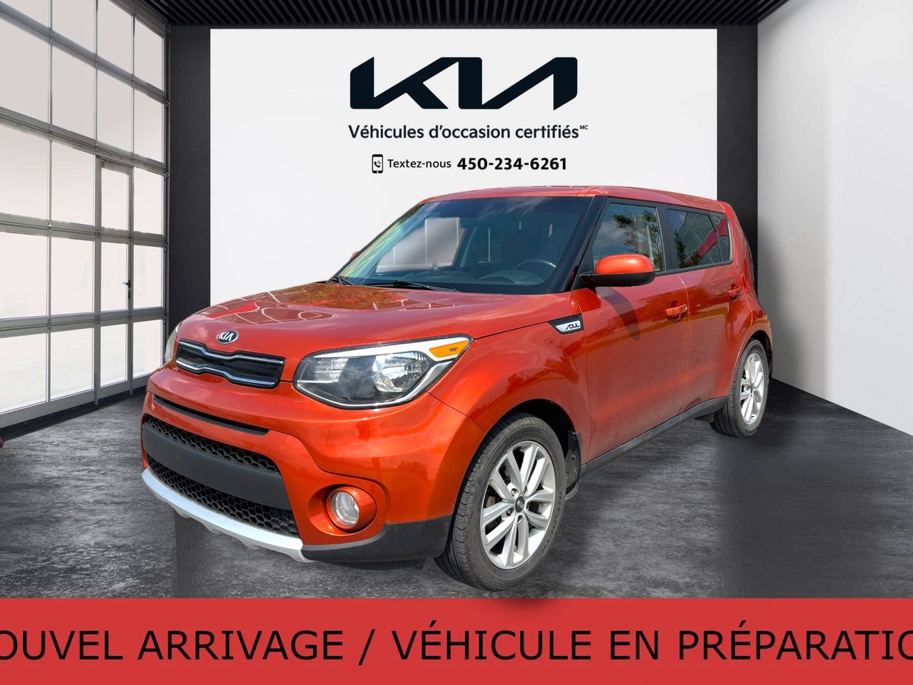 Wild Orange 2018 Kia Soul EX Wagon Automatic