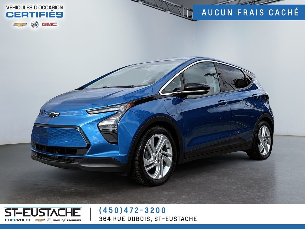Blue 2022 Chevrolet Bolt EV Hatchback Front-Wheel Drive Automatic