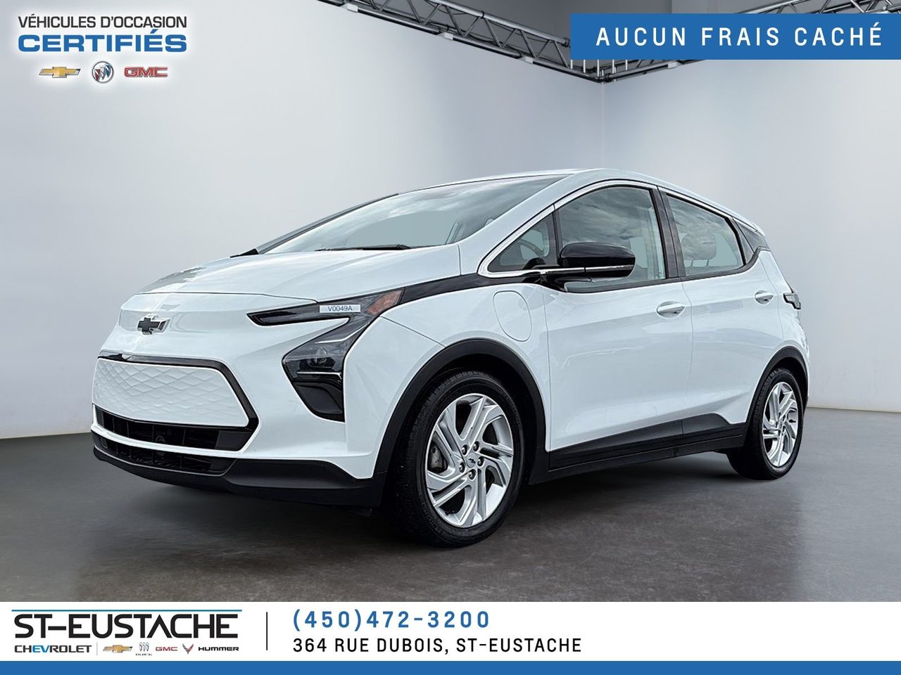 White 2023 Chevrolet Bolt EV Hatchback Front-Wheel Drive Automatic