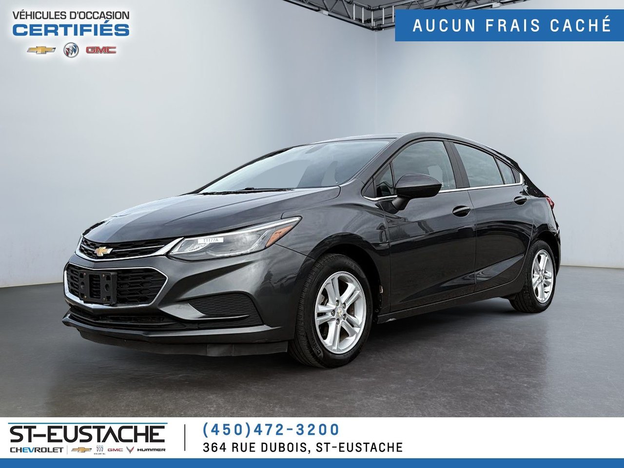 Black 2017 Chevrolet Cruze Hatchback Front-Wheel Drive Automatic