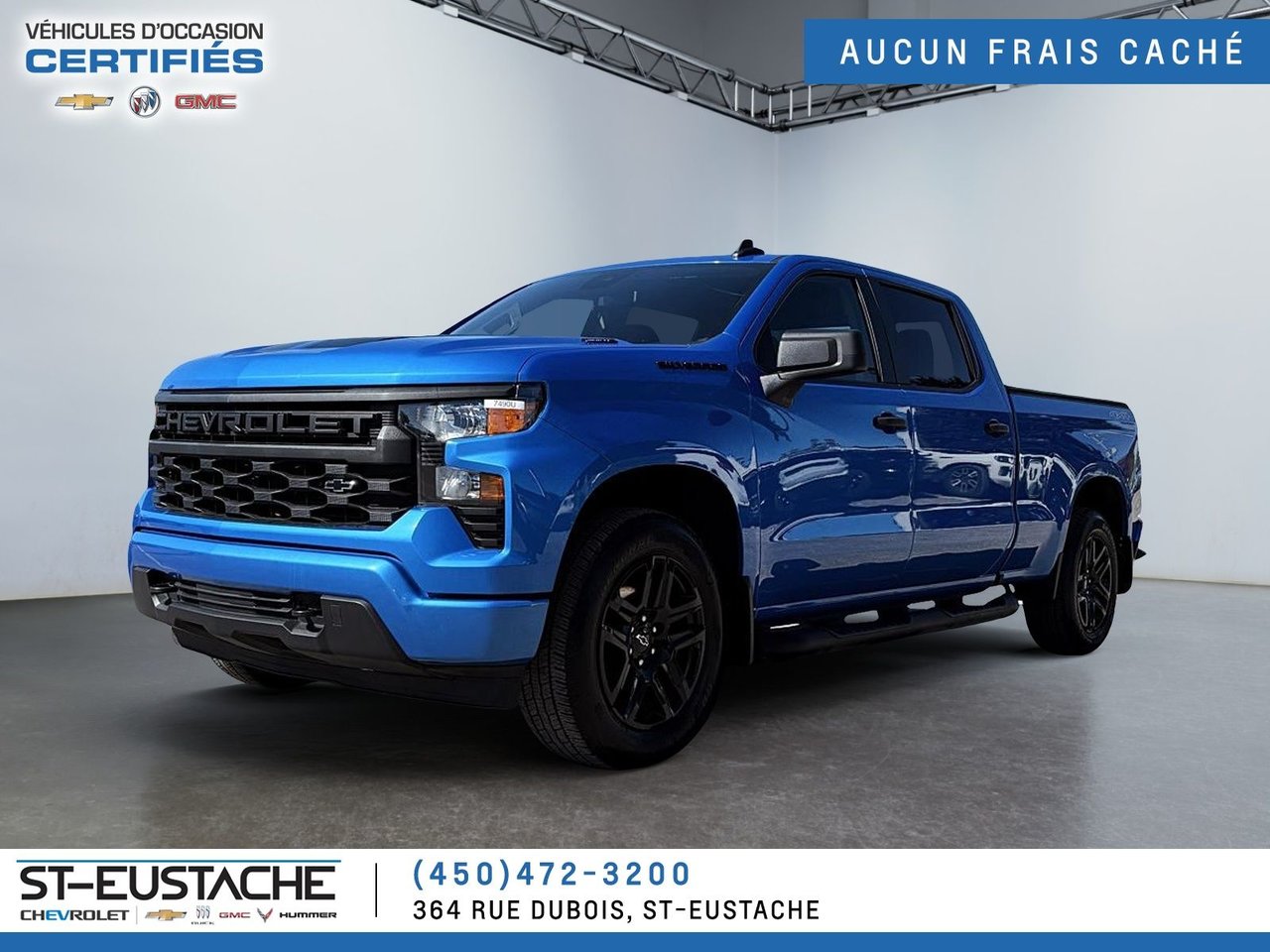 Blue 2025 Chevrolet Silverado 1500 Pickup Truck Four-Wheel Drive Automatic