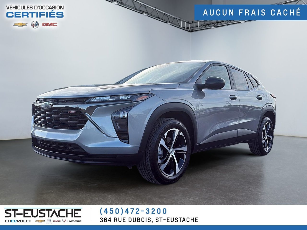 Gray 2025 Chevrolet Trax RS with 1RS FWD SUV / Crossover Front-Wheel Drive Automatic