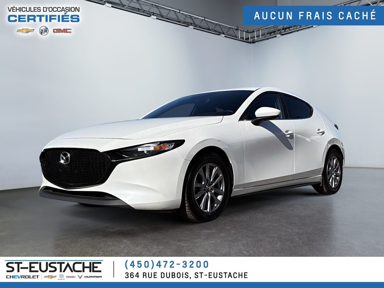 White 2024 Mazda MAZDA3 Sport Hatchback  Automatic