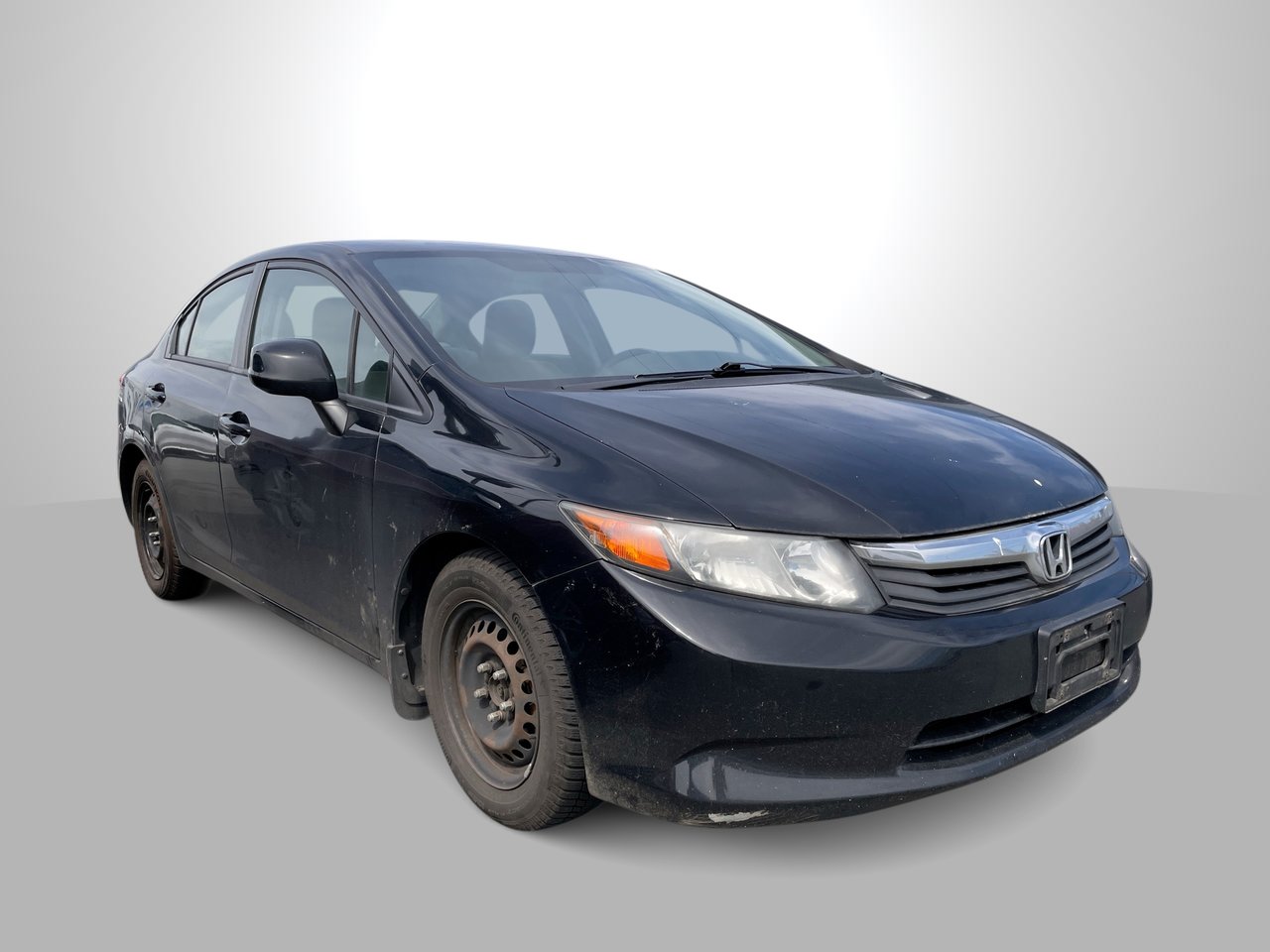 Black 2012 Honda Civic Sedan Front-Wheel Drive Automatic