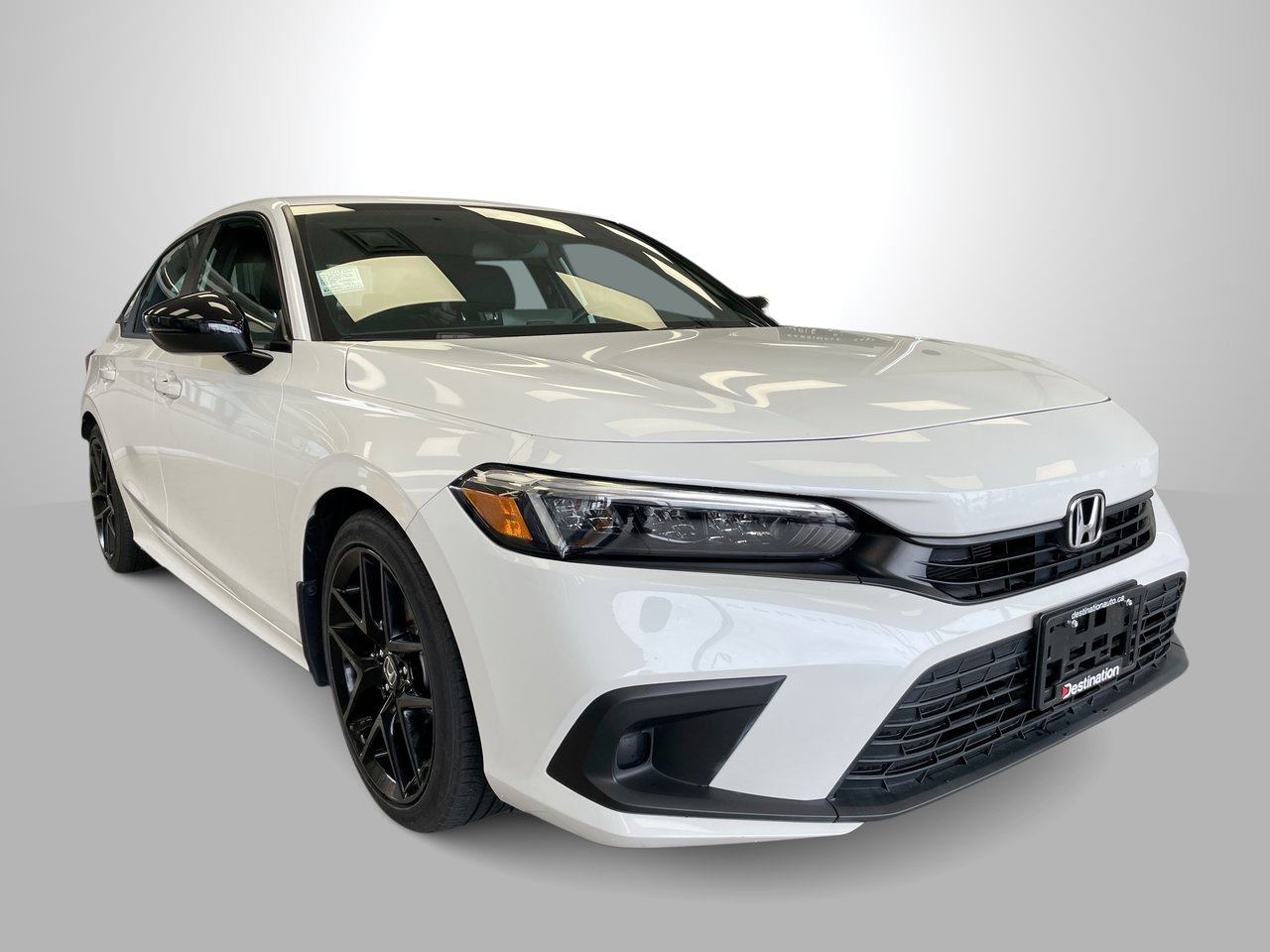 White 2023 Honda Civic Sedan Front-Wheel Drive Continuously Variable Transmission