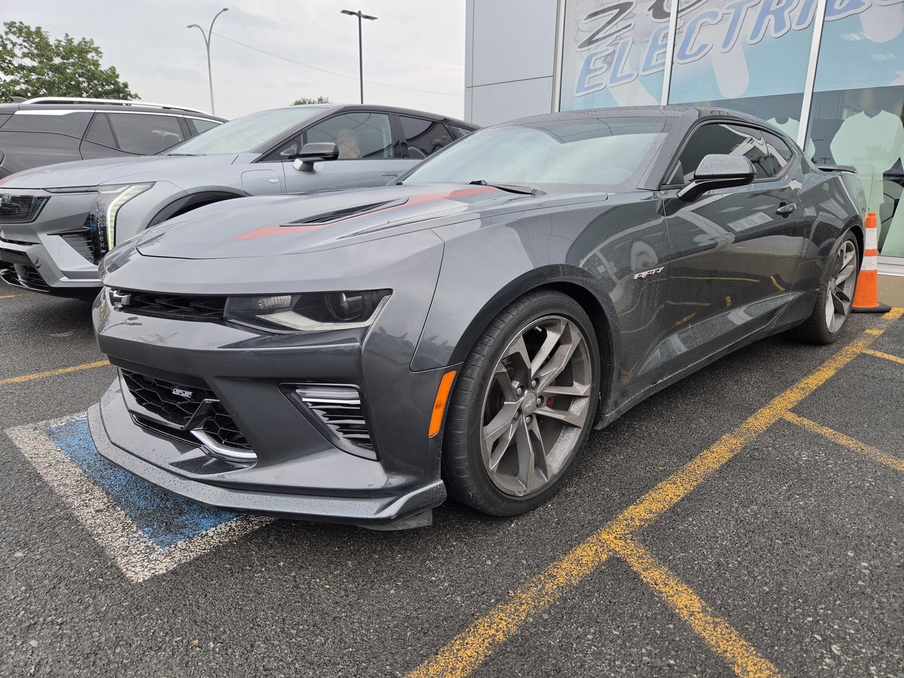 Gray 2017 Chevrolet Camaro Coupe Rear-Wheel Drive Automatic