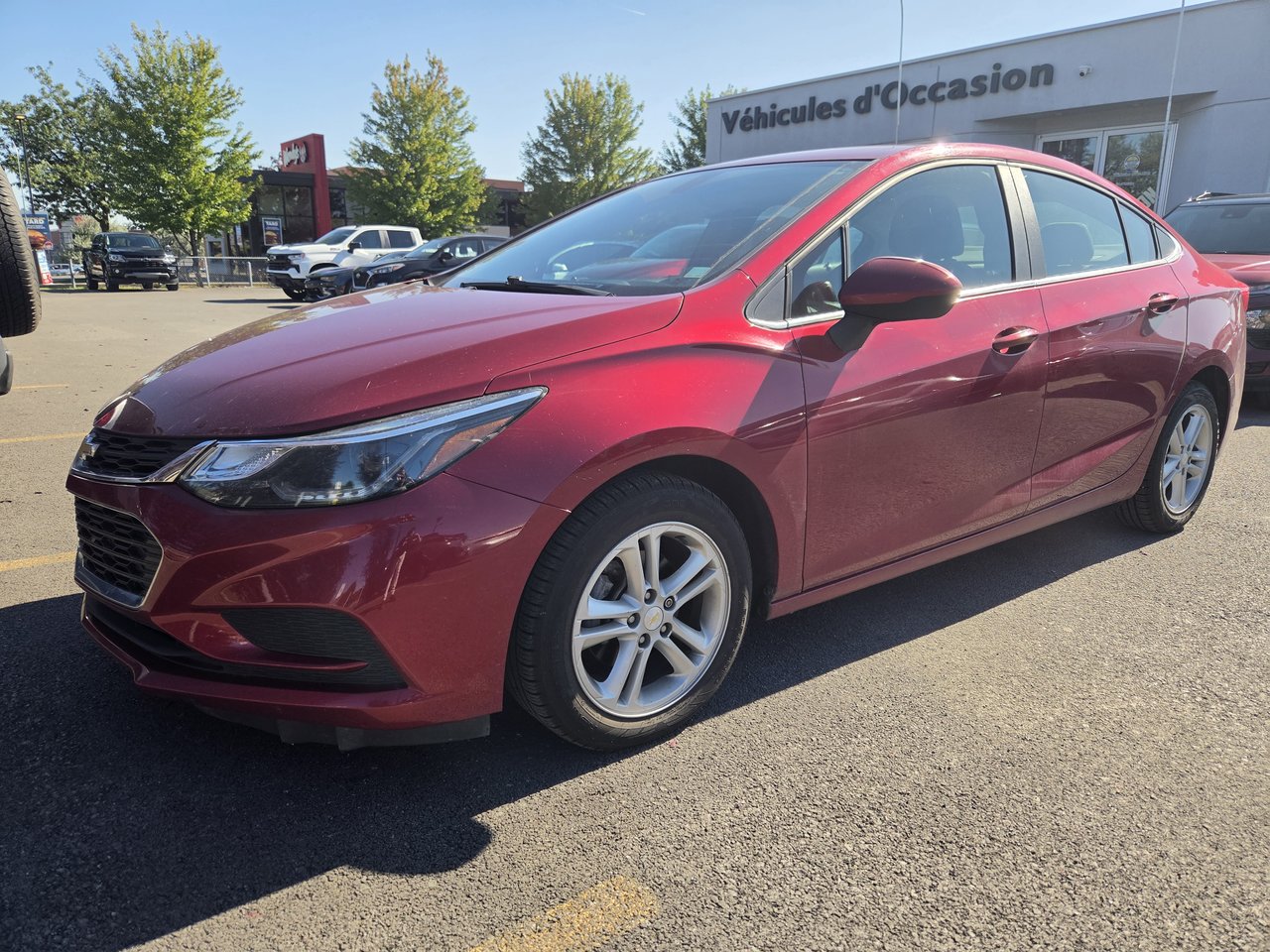 Red 2017 Chevrolet Cruze Sedan Front-Wheel Drive Automatic