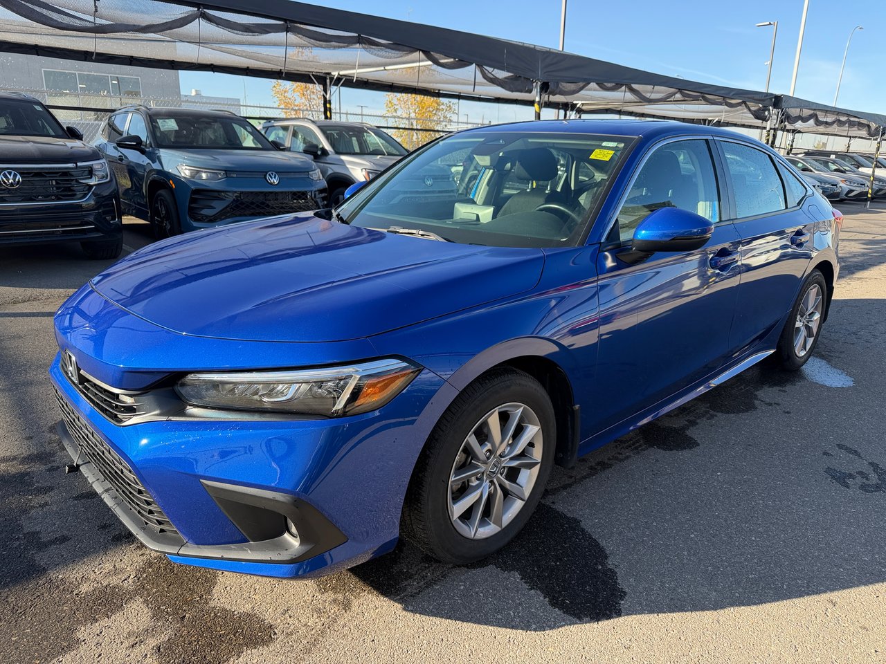 Blue 2022 Honda Civic Sedan Front-Wheel Drive Automatic