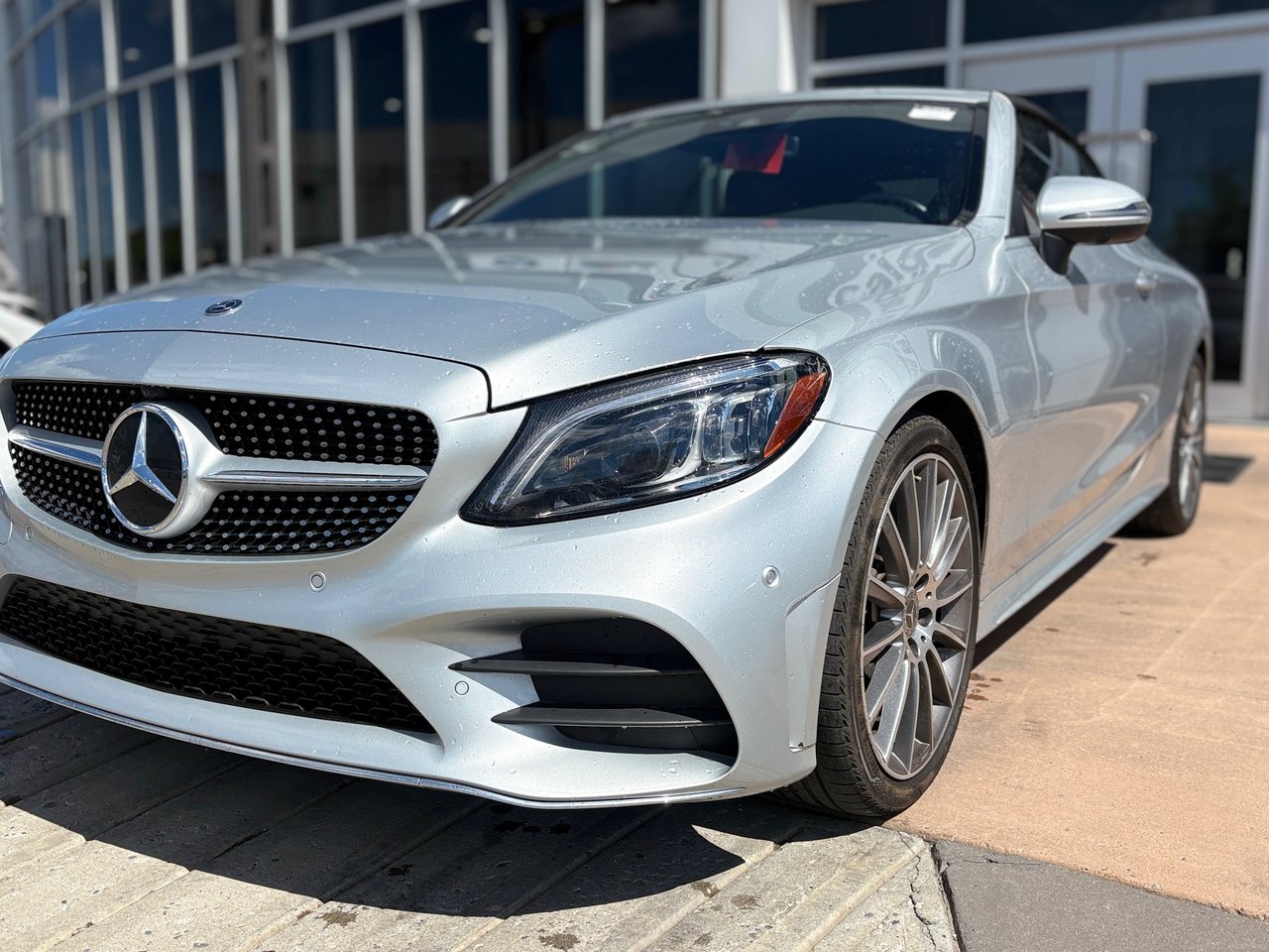 Silver 2020 Mercedes-Benz C-Class Convertible All-Wheel Drive Automatic