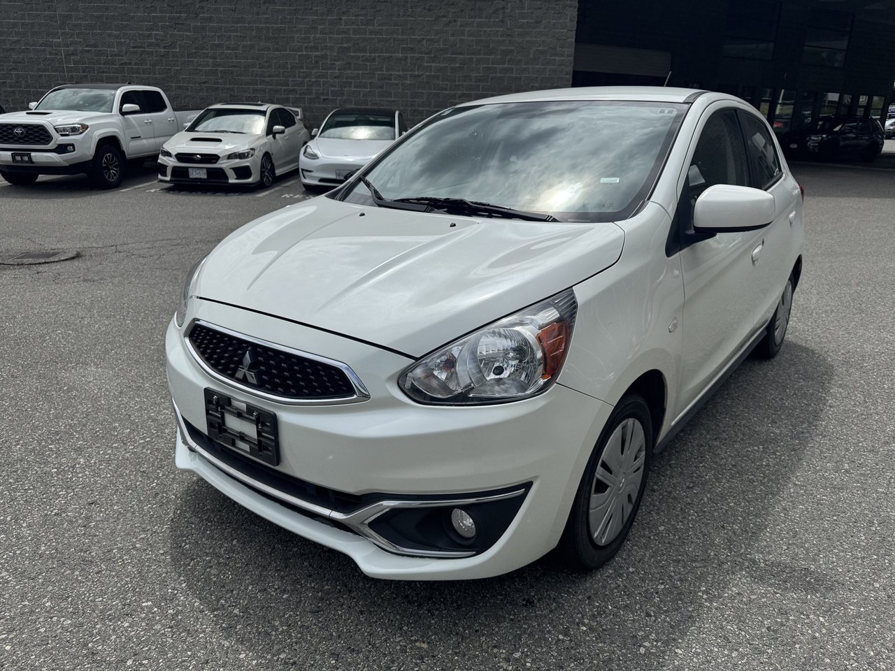 Pearl White 2020 Mitsubishi Mirage Hatchback Front-Wheel Drive Manual