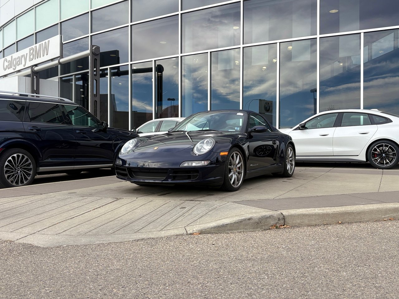 Midnight Blue Metallic 2008 Porsche 911 Convertible All-Wheel Drive Manual