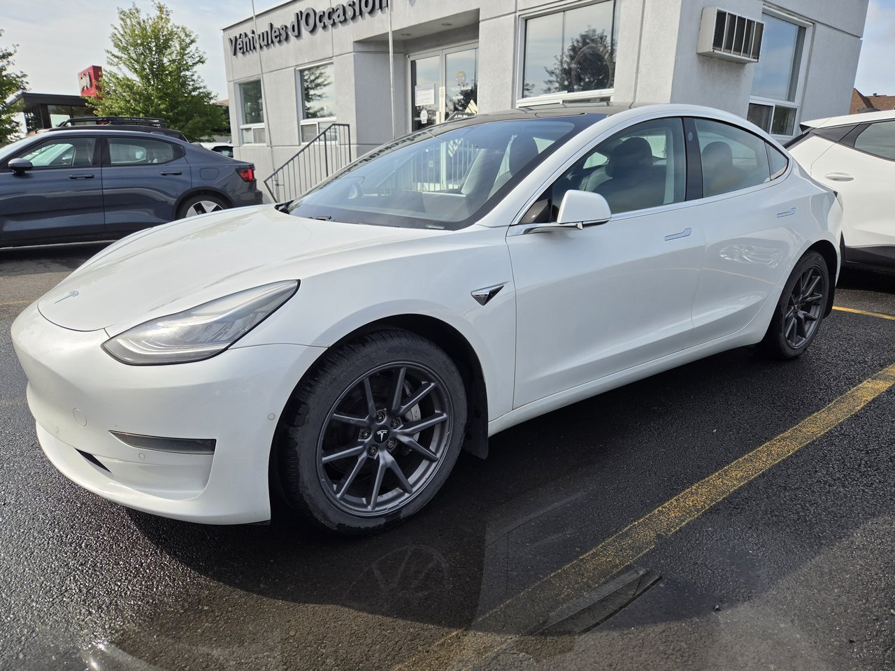 Pearl White Multi-Coat 2020 Tesla Model 3 Sedan Rear-Wheel Drive Automatic