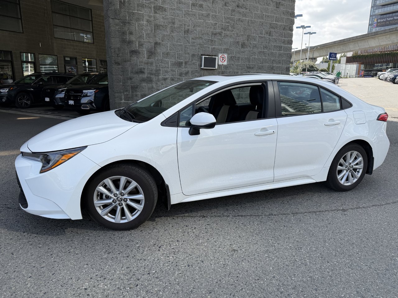 White 2026 Toyota Corolla Sedan Front-Wheel Drive Continuously Variable Transmission