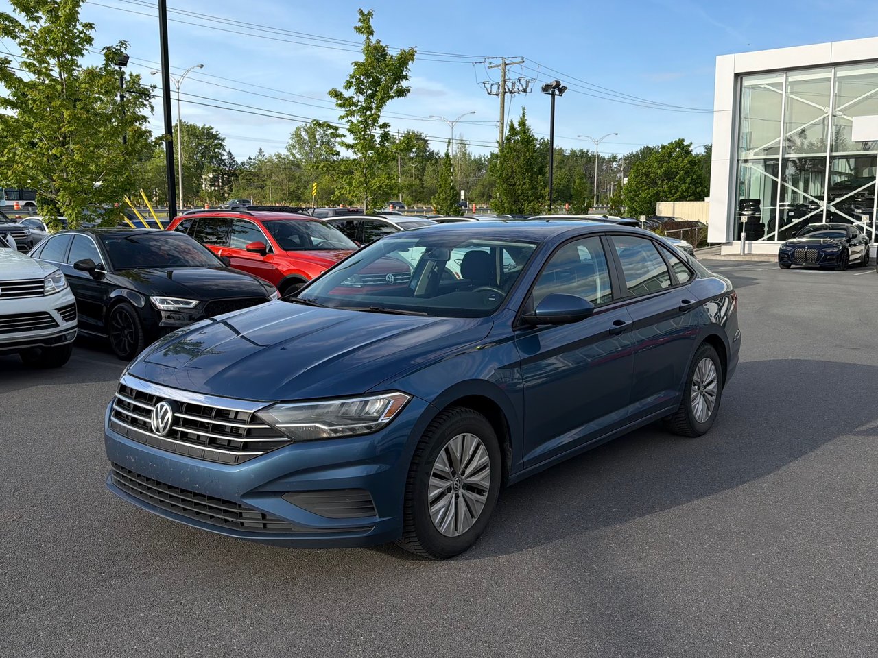 Blue (BLEU SOYEUX) 2019 Volkswagen Jetta Comfortline FWD Sedan Automatic