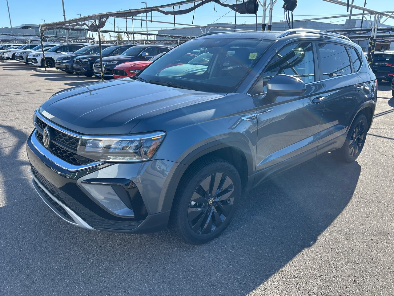 Gray (Platinum Grey Metallic with black roof) 2024 Volkswagen Taos SUV / Crossover  Automatic