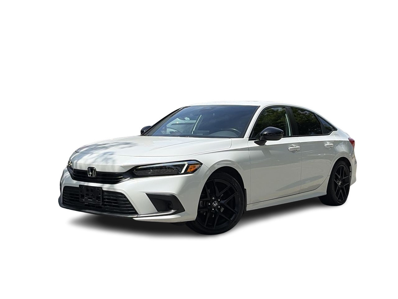 Platinum White Pearl 2023 Honda Civic Sedan Front-Wheel Drive Automatic