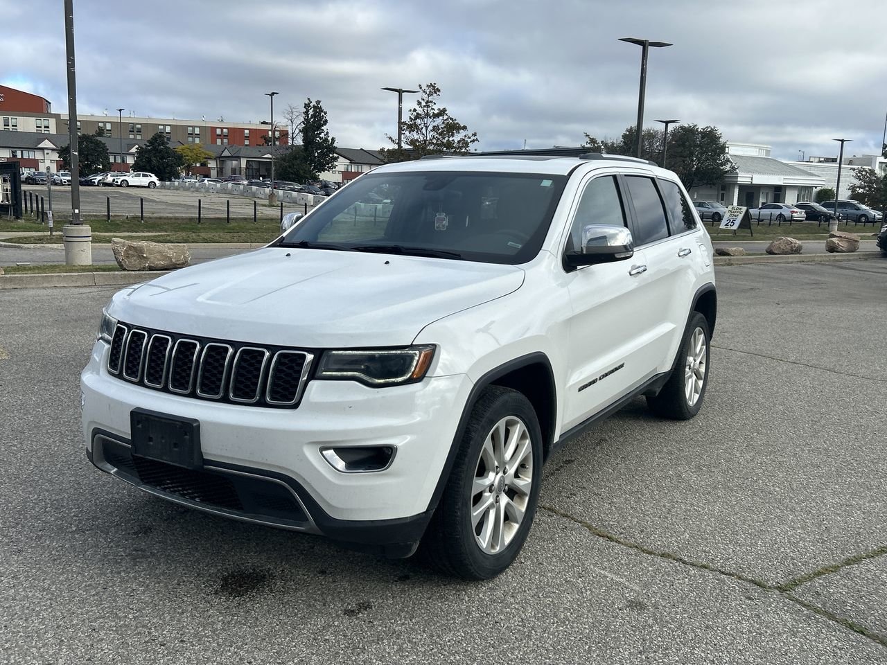 Certified Used 2017 Bright White Jeep Limited image 3