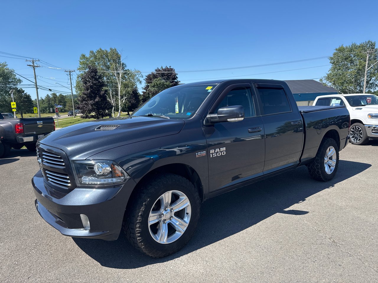 Gray (MAXIMUM STEEL MET.) 2017 RAM 1500 Pickup Truck Four-Wheel Drive Automatic