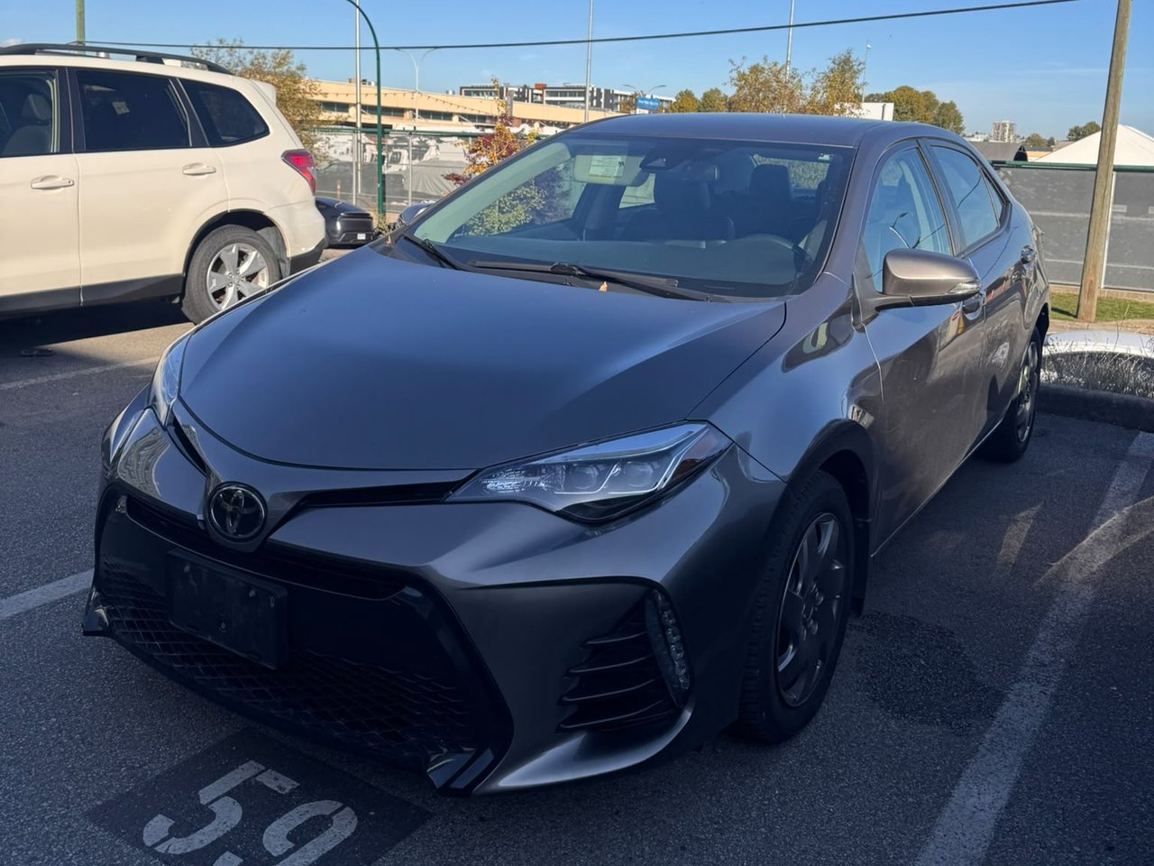Gray (Falcon Grey Met) 2017 Toyota Corolla Sedan Front-Wheel Drive Automatic