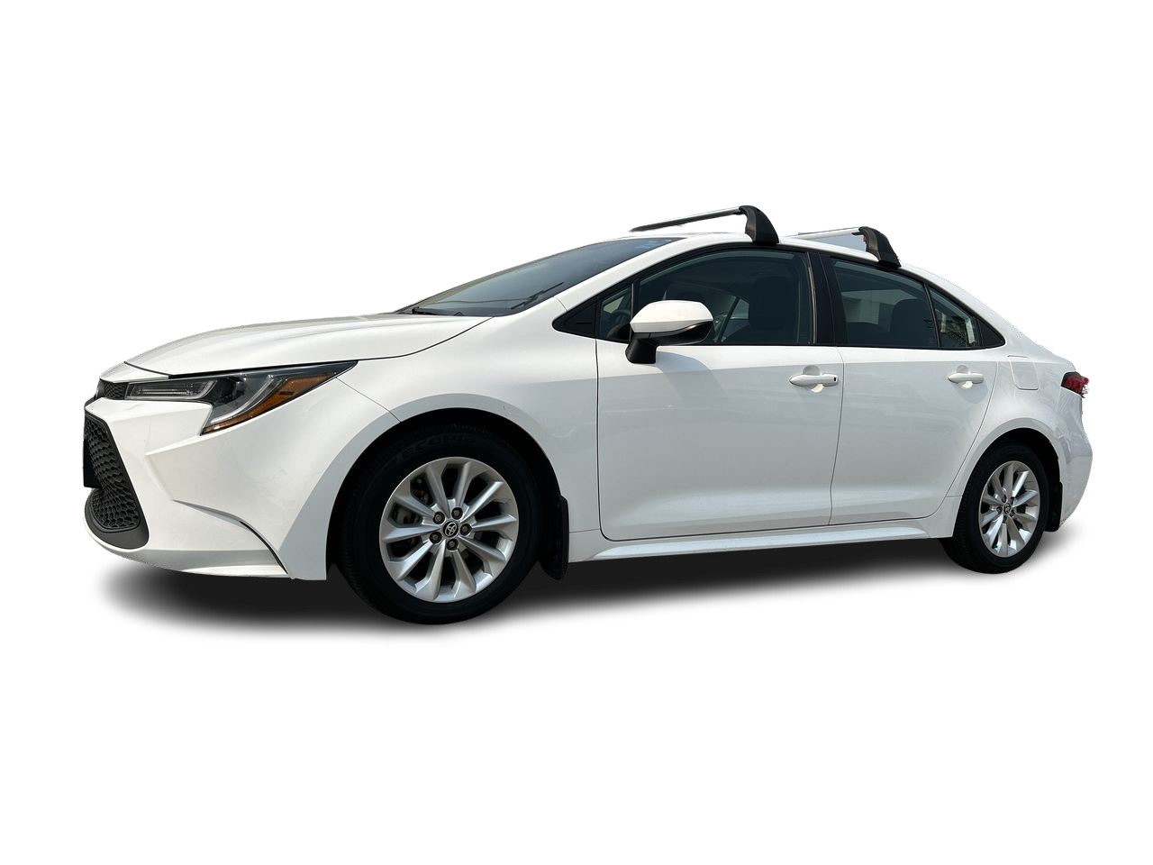 Used 2020 Super White Toyota 4-door Sedan LE CVT image 3