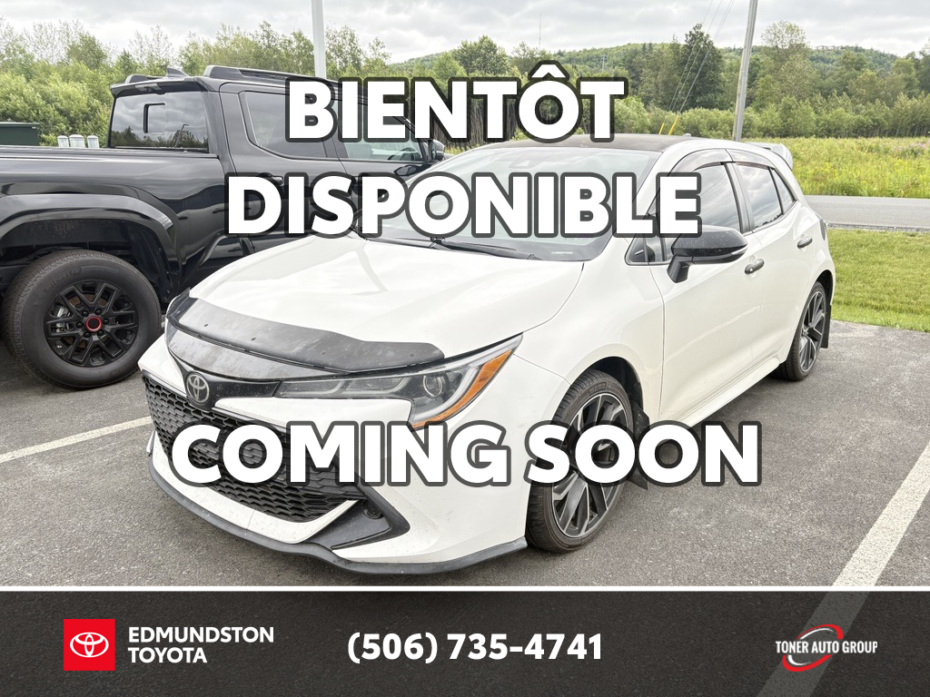 White 2019 Toyota Corolla Hatchback   Manual