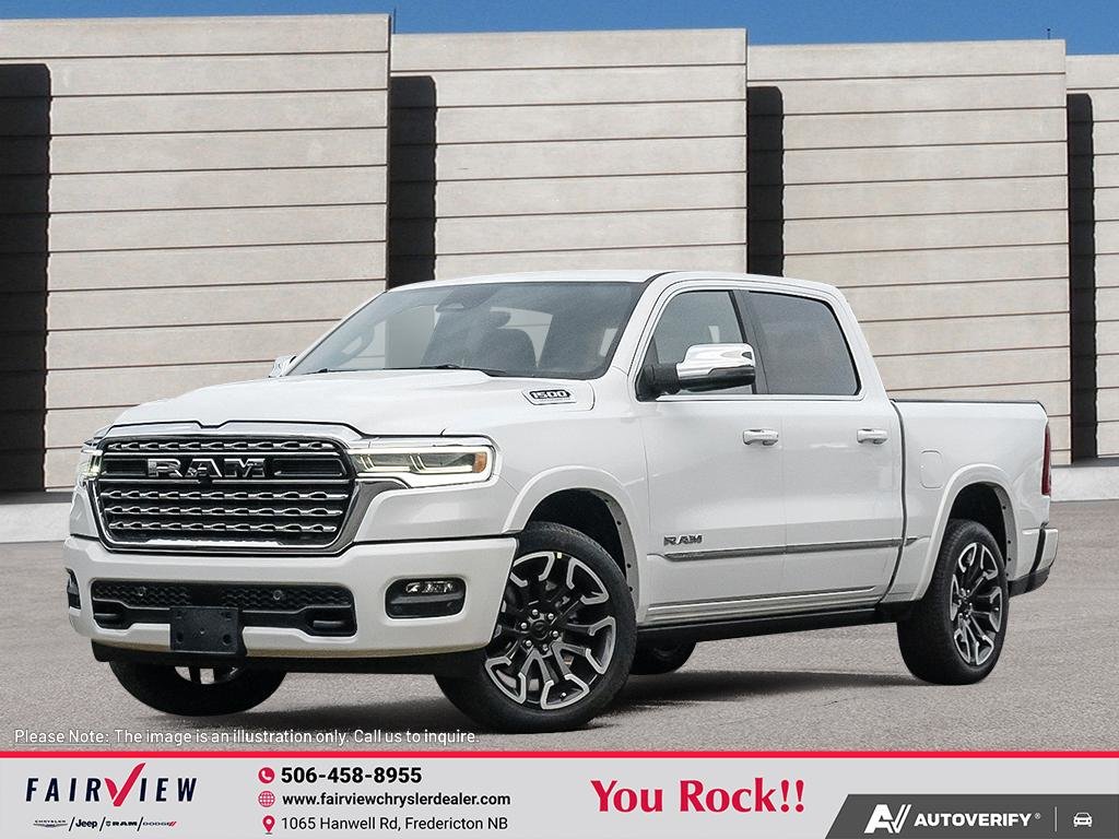 White (IVORY TRI-COAT PEARL) 2026 RAM 1500 Pickup Truck Four-Wheel Drive Automatic