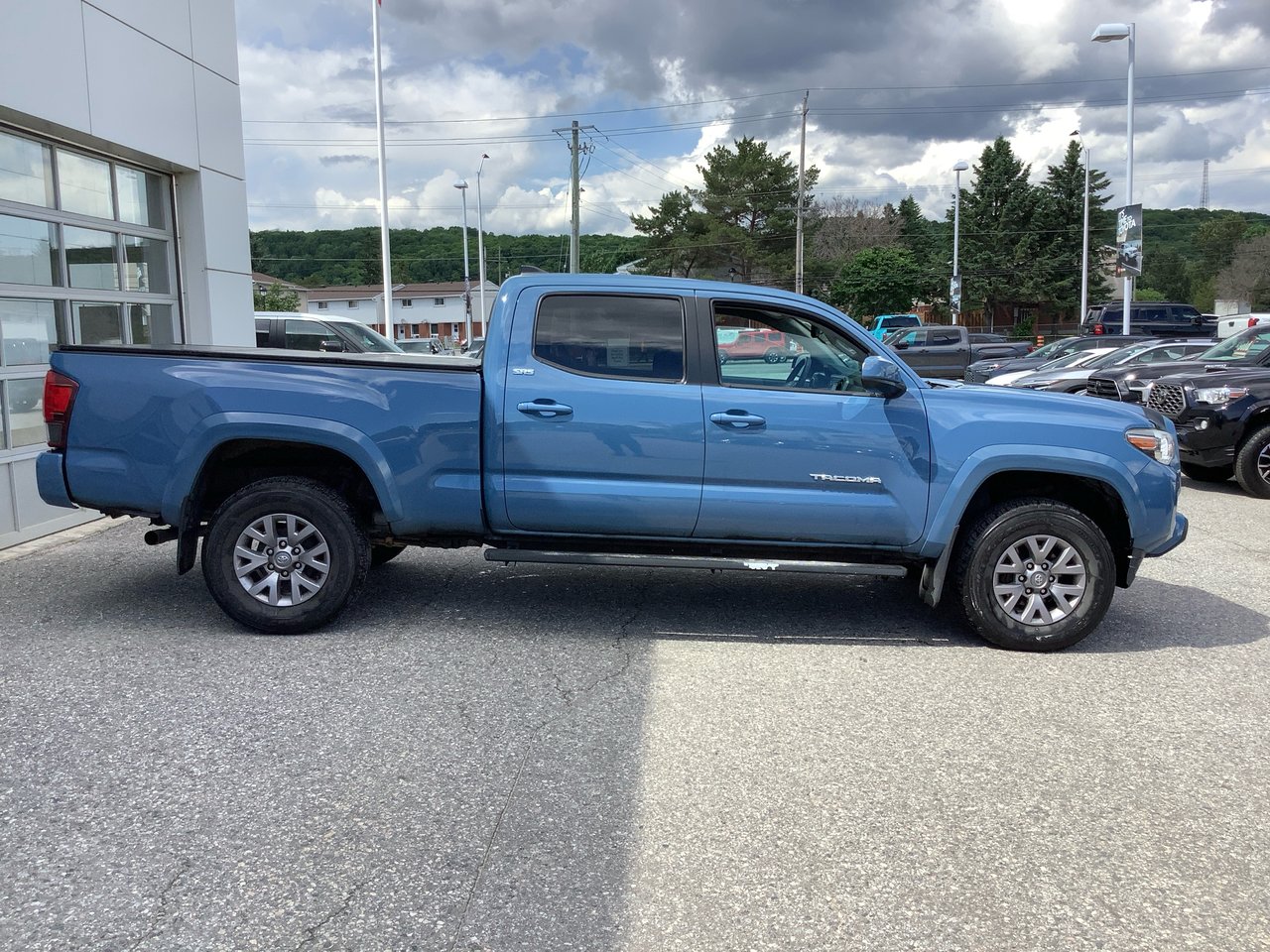 Blue 2019 Toyota Tacoma Pickup Truck Four-Wheel Drive Automatic