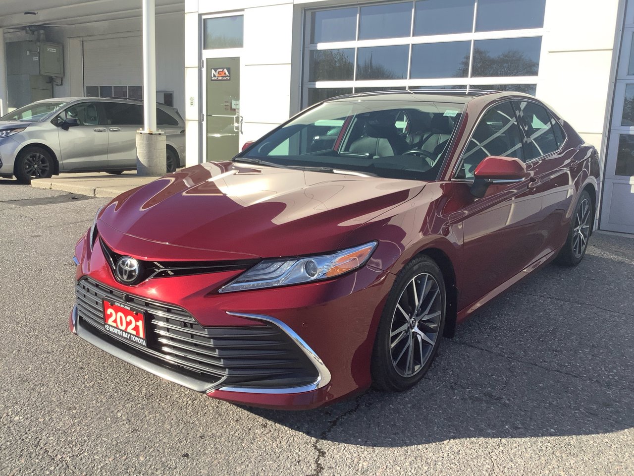 Red 2021 Toyota Camry Sedan Front-Wheel Drive Automatic