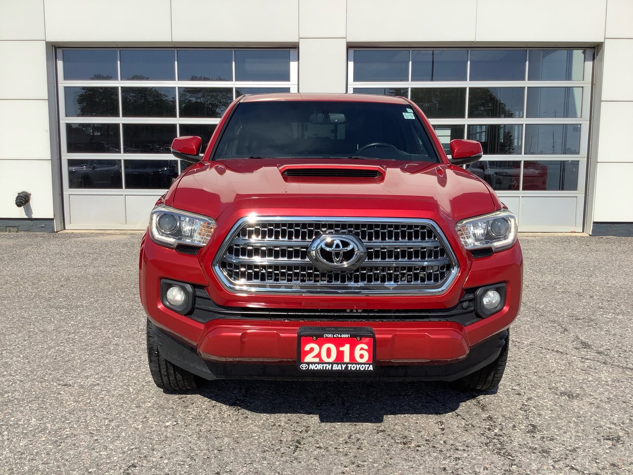 Red 2016 Toyota Tacoma Pickup Truck Four-Wheel Drive Automatic