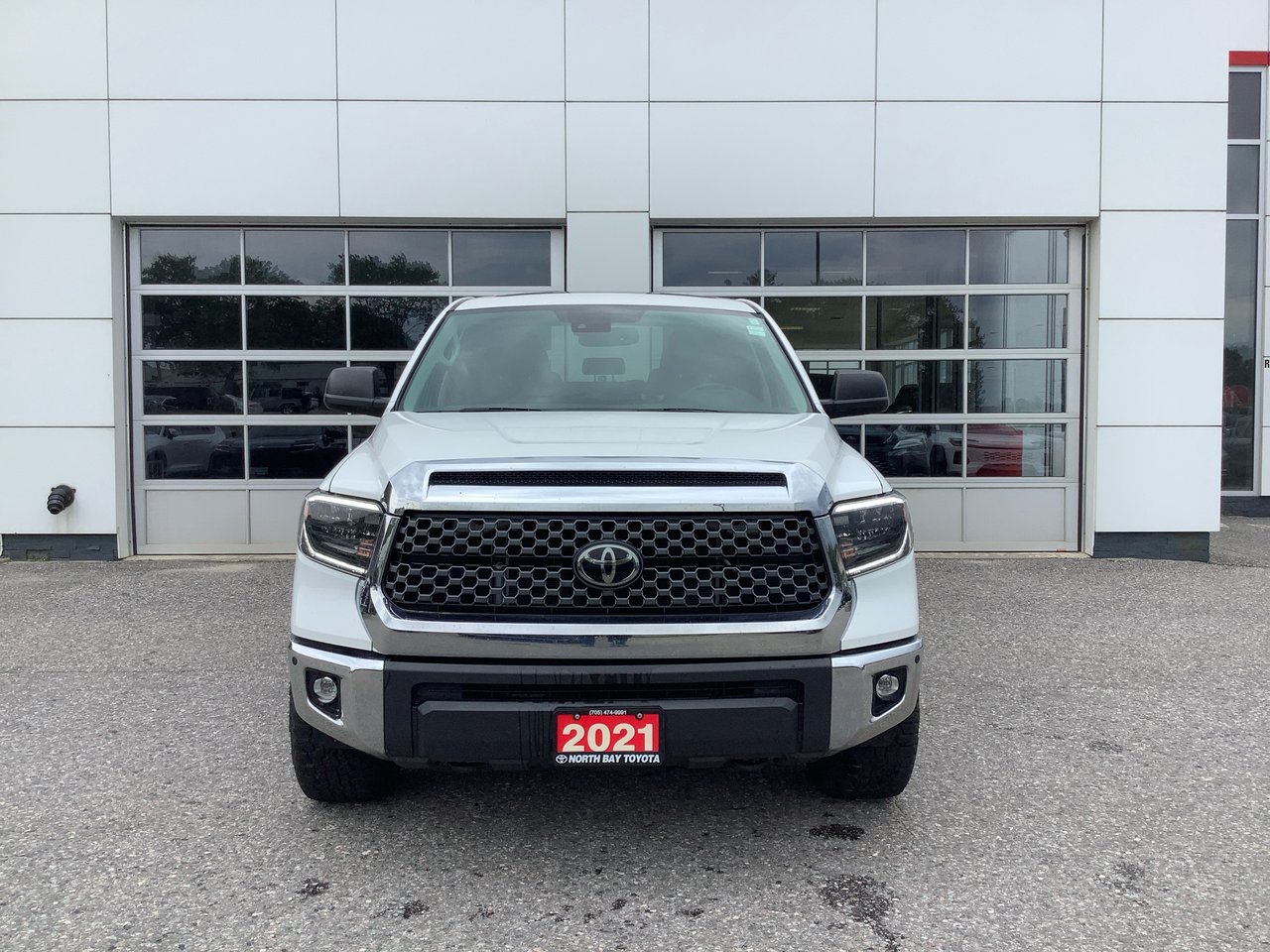 White 2021 Toyota Tundra Pickup Truck Four-Wheel Drive Automatic