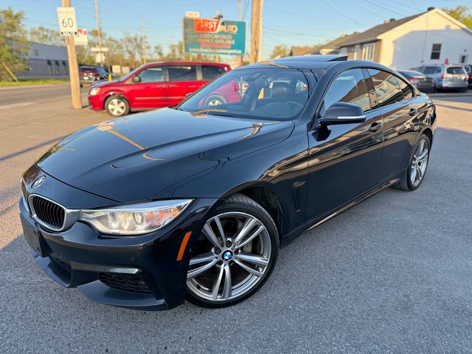 Black 2015 BMW 4 Series 435i xDrive Gran Coupe AWD Sedan All-Wheel Drive Automatic