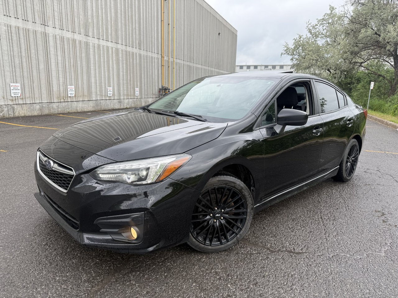 Black 2019 Subaru Impreza 2.0i Sport Sedan AWD Sedan All-Wheel Drive Manual
