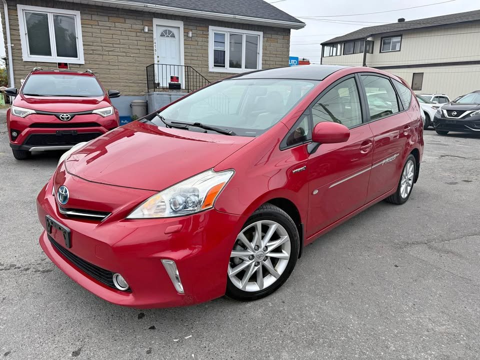 Red (Burgundy) 2012 Toyota Prius v Wagon Front-Wheel Drive