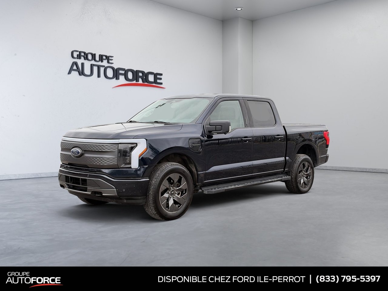 Antimatter Blue Metallic 2022 Ford F-150 Lightning Pickup Truck All-Wheel Drive Automatic