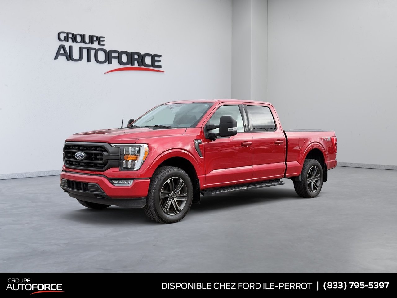 Rapid Red Metallic Tinted Clearcoat 2022 Ford F-150 Pickup Truck Four-Wheel Drive Automatic