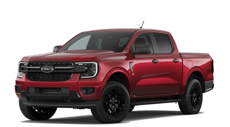 Ruby Red Metallic Tinted Clearcoat 2026 Ford Ranger Pickup Truck Four-Wheel Drive Automatic