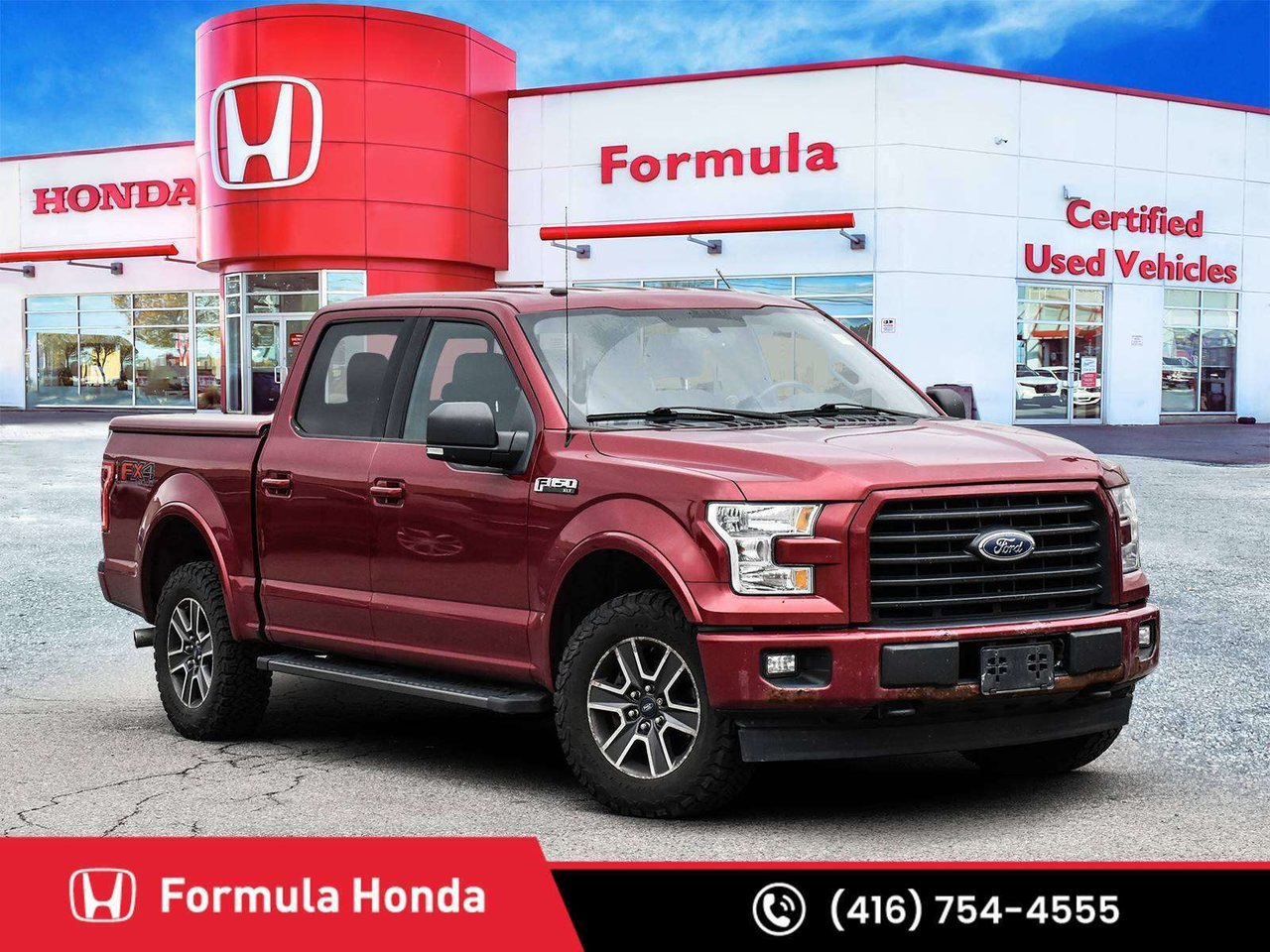 Ruby Red Metallic 2017 Ford F-150 Pickup Truck Four-Wheel Drive Automatic